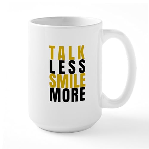 White - Talk Less Smile More Mugs