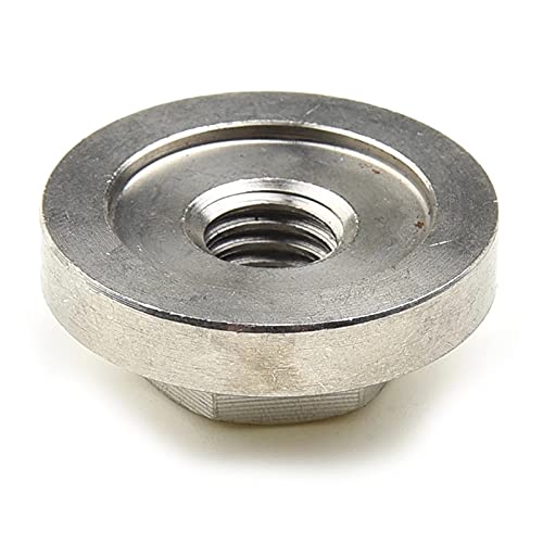 2Pcs M14 Thread Angle Grinder Flange Nut Set - 14mm Spindle Thread Inner Outer Lock Nuts for Power Grinders - Durable Steel Construction for Metal Cutting, Grinding & Polishing Projects
