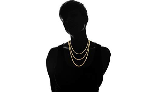 18K Gold Plated Mariner Chain Necklace for Women - Classic Flat Marina Link Design, Durable 18K Gold Plated Jewelry for Everyday Wear, Gifts & Special Occasions