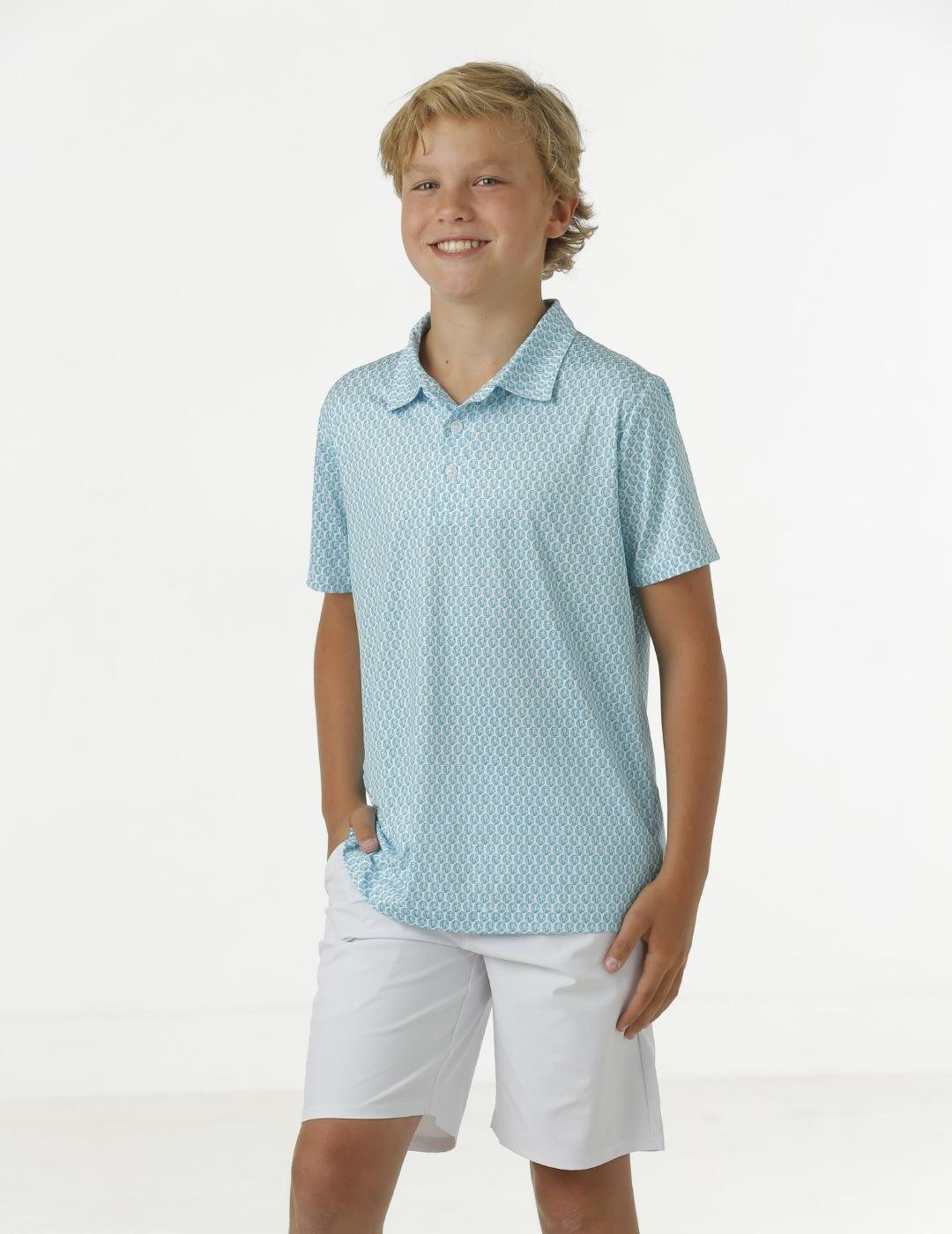 Walker Youth Boys' Polo Shirt - Comfortable Cotton Short Sleeve Casual Top for School, Sports & Outdoor Activities