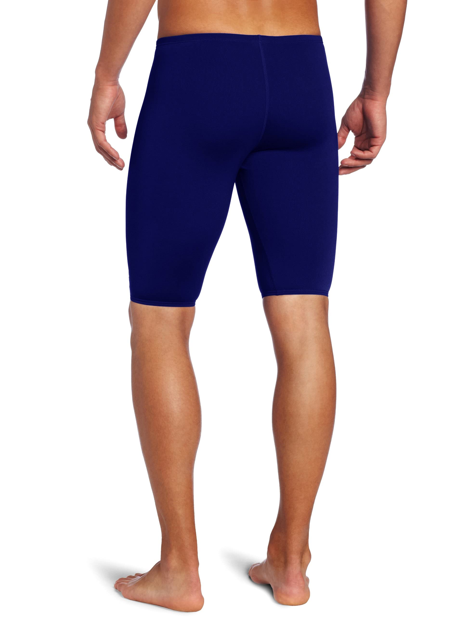 Durafast One Boys' Swim Jammer - Quick Dry, UPF 50+ Sun Protection, Comfort Fit for Competitive Swimming & Water Sports - Navy Blue, Size 22