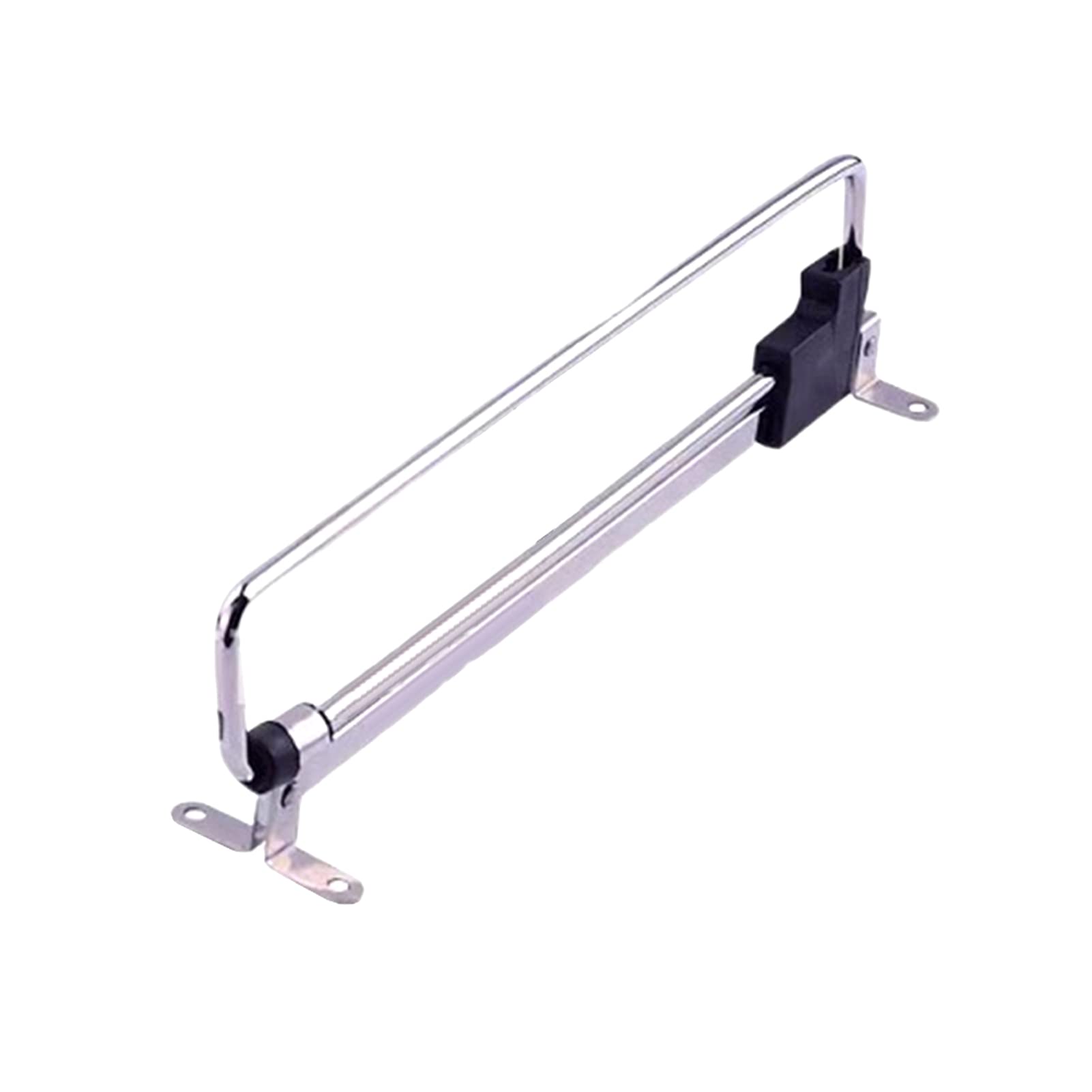 EMVANV Retractable Wardrobe Pull Out Rod - Telescopic Hanging Closet Valet Rod Extending Rail for Closet Organization, Bedroom Storage & Laundry Room (Black) | Space Saving Closet Solution for Small Spaces & Apartment Living