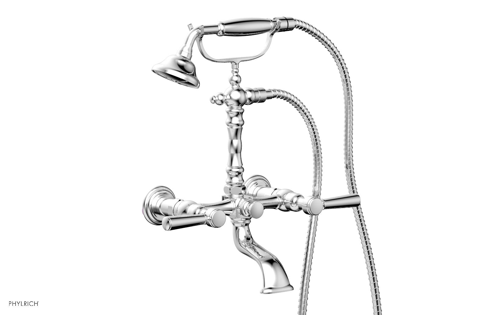 HEX TRADITIONAL Exposed Tub & Hand Shower Faucet with Lever Handle K2393-23 - Perfect for Bathroom Renovation & Spa-Like Shower Experience