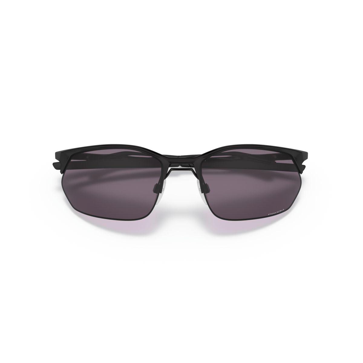 Oakley Wire Tap 2.0 Sunglasses - Satin Black Frame with Prizm Grey Lenses (Model 0OO4145-414501) - UV Protection for Running, Cycling & Outdoor Sports