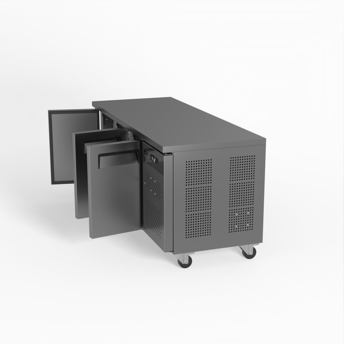 Commercial Refrigerator 700mm Depth - AG Three Door Under Counter Fridge GNX3100TN for Restaurants, Bars & Catering Businesses