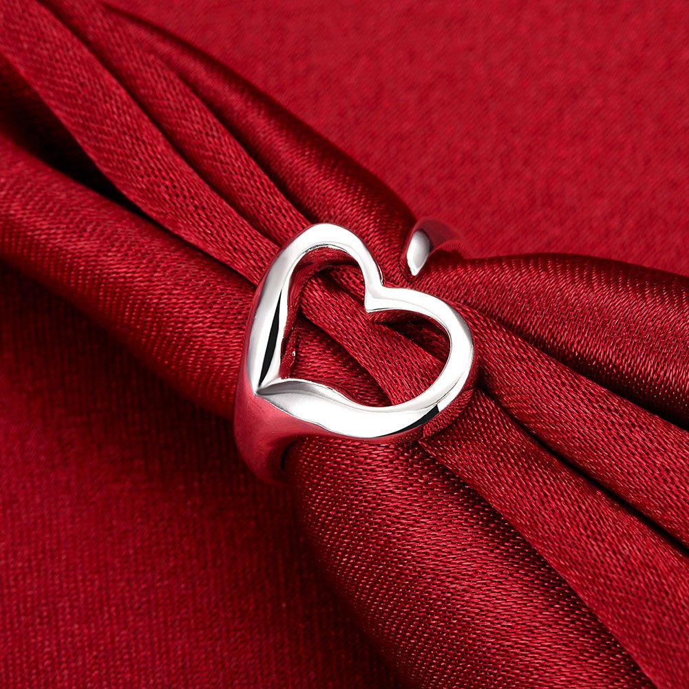 925 Sterling Silver Adjustable Open Ring for Women - Elegant Wedding Band, Promise Ring & Fashion Jewelry - Perfect for Engagements, Anniversaries & Everyday Wear