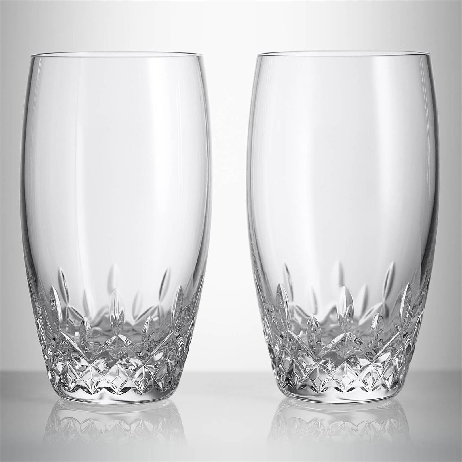 Waterford Lismore Essence Highball Glasses, Set of 2 - Premium Crystal Whiskey & Cocktail Glasses for Elegant Home Bar, Dinner Parties & Gifts