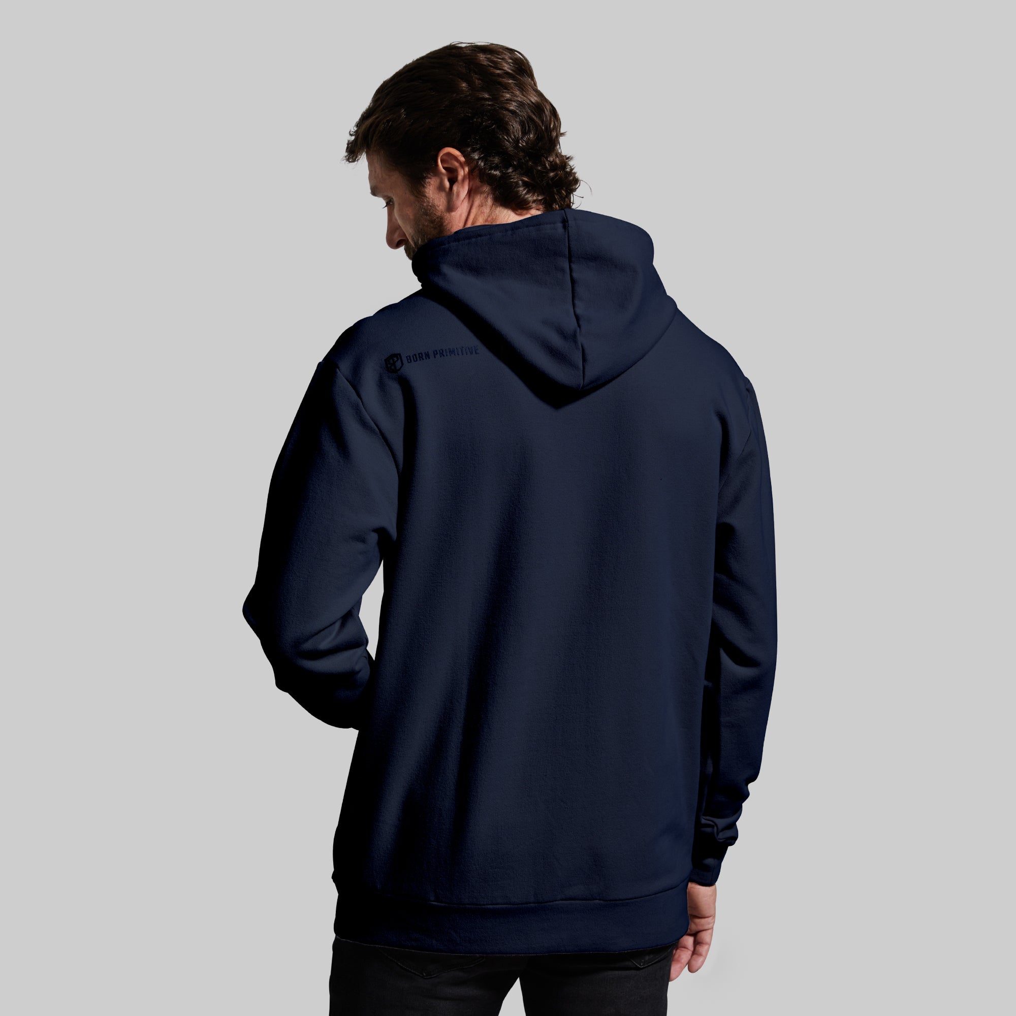 Men's Unmatched Hoodie (BP Navy) - Premium Cotton Pullover Sweatshirt for Casual Wear, Gym & Outdoor Activities