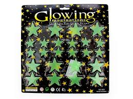 Glow in the Dark Stars - 24 Pack Self-Adhesive Wall Decals for Kids Room, Nursery & Ceiling Decor - Perfect for Bedrooms, Playrooms & Sleep Aid Night Lights