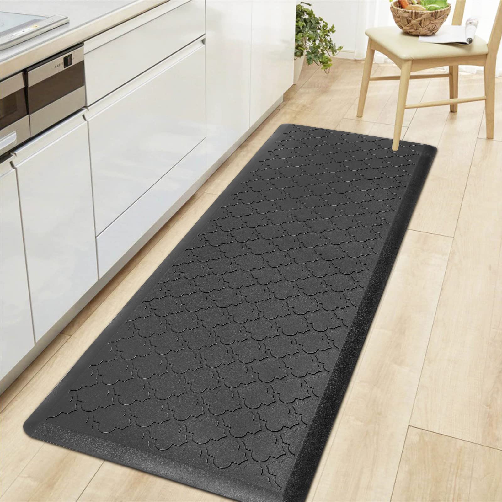 HEBE Anti-Fatigue Kitchen Mat - Non-Slip, Waterproof Floor Mat (17.3