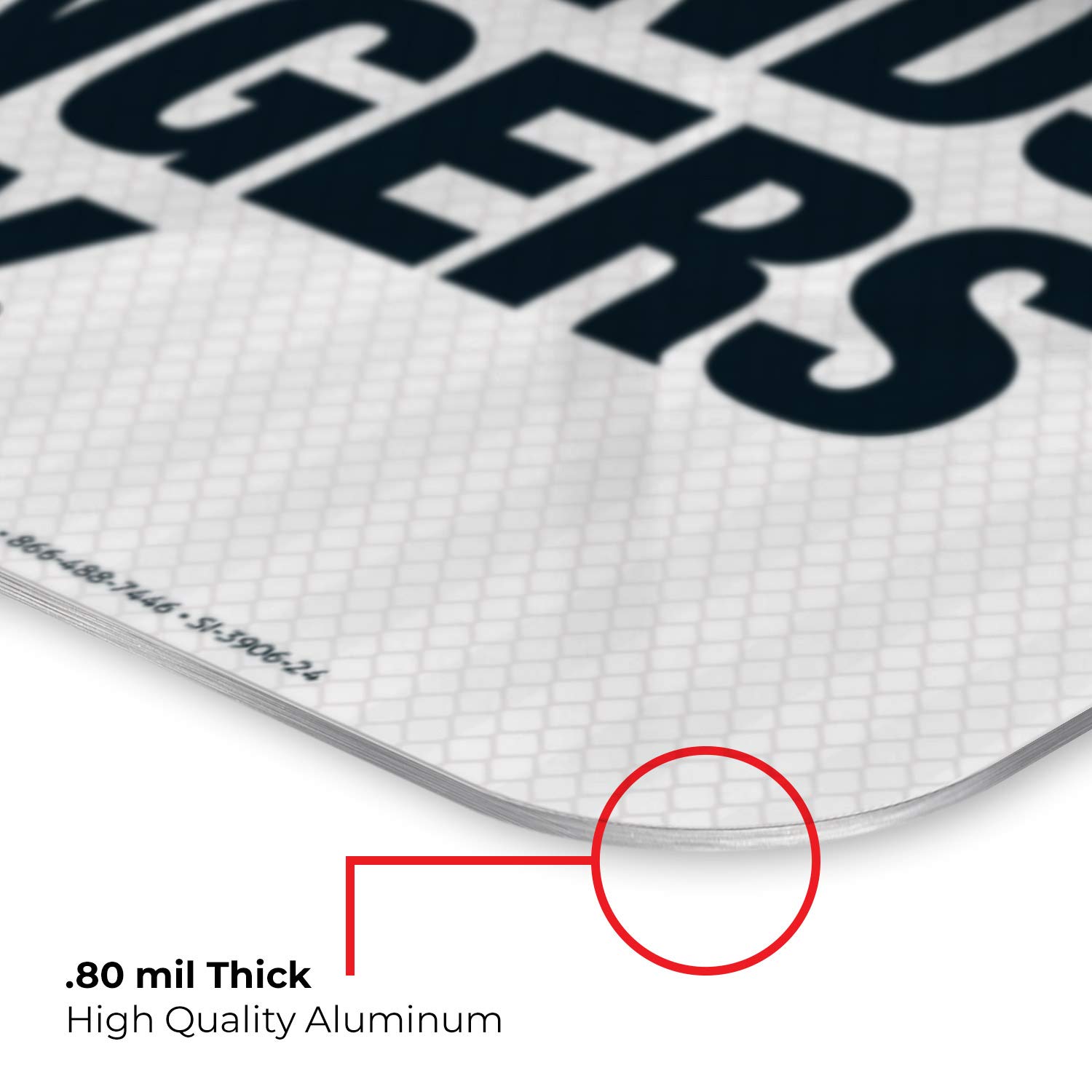 Danger Sign - Keep Hands and Fingers Away | OSHA Compliant 18x24 Inch Reflective Aluminum Sign | 3M EGP .080 Fade-Resistant for Indoor/Outdoor Use | Made in USA | Perfect for Factories, Warehouses & Construction Sites