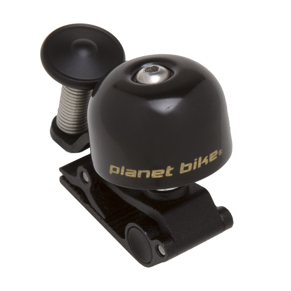 Planet Bike Brass Bike Bell - Black Finish | Classic Clincher Design for Safety & Courtesy | Perfect for Urban Commuting & Cycling Safety