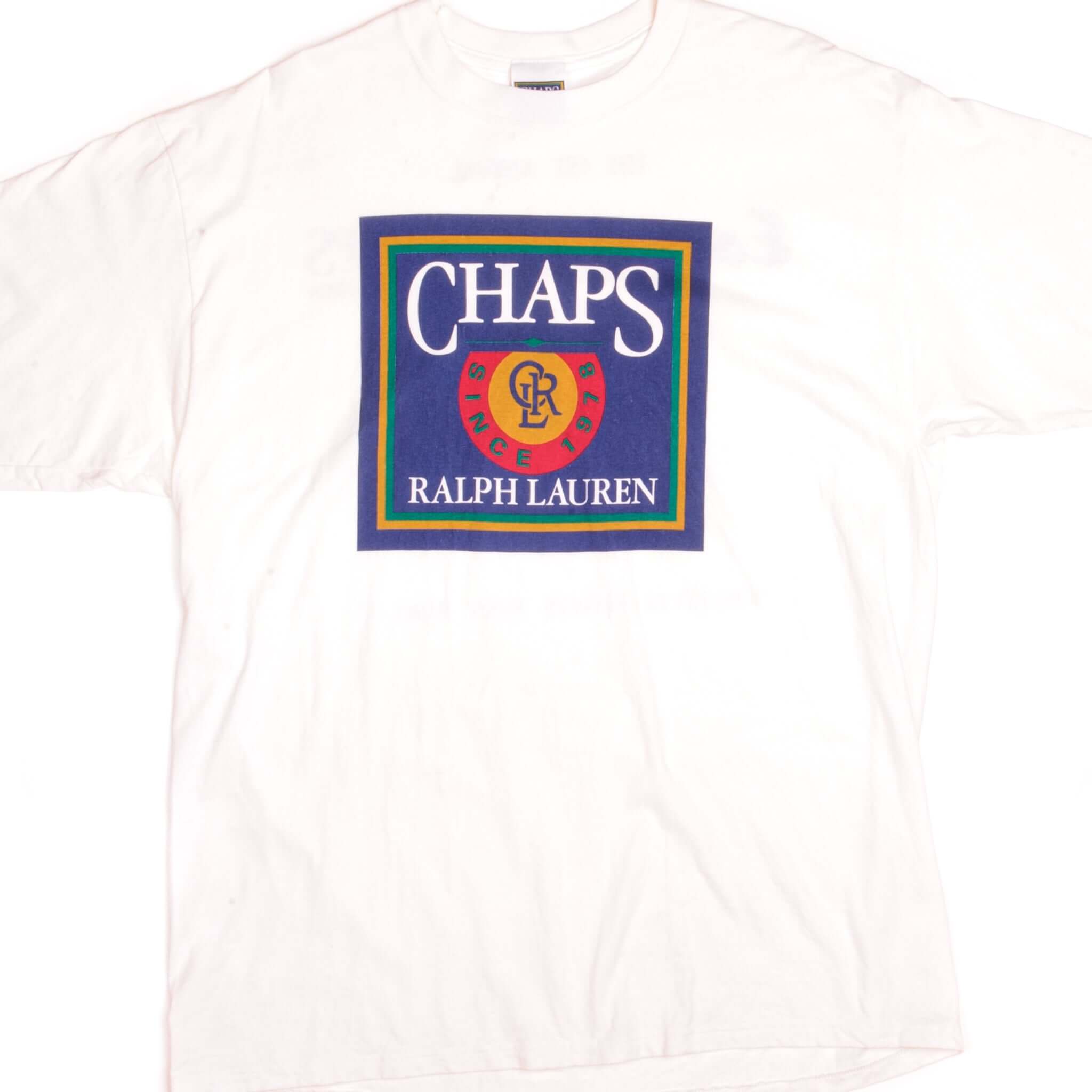 Vintage Ralph Lauren Chaps Esquire T-Shirt 1995 XL Made in USA - Classic Retro Style for Casual Wear & Collectors