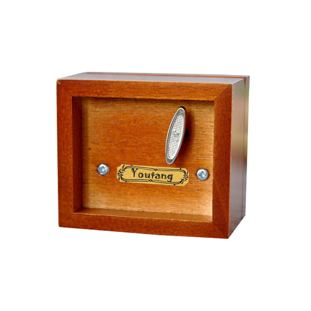 YouTang Rhinestone Wooden Music Box - Plays Jingle Bells Tune, Musical Gift for Kids & Adults, Perfect for Christmas Decorations & Birthday Presents
