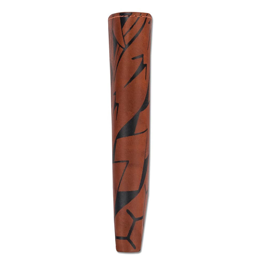 Polynesian Tattoo Trifold Wallet - Genuine Leather with 'Manu' Tattoo Art by Eugene Ta'ase | Authentic NAKOA Antique Bourbon Design | Perfect for Men's Everyday Carry, Travel & Gift Giving