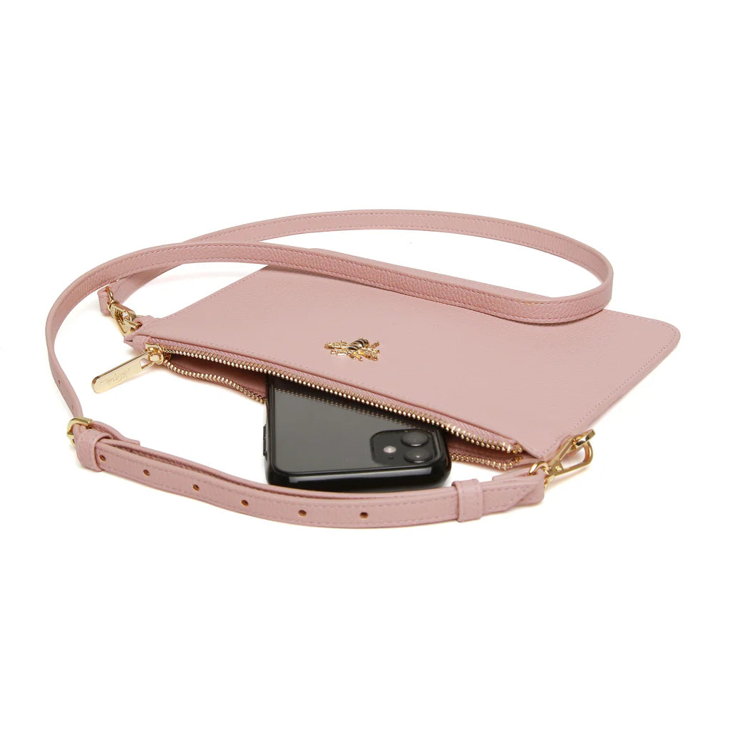 Alice Wheeler Ealing Phone & Clutch Pouch - Pink Crossbody Bag for Women | Fashionable Wallet Case for iPhone, Credit Cards & Essentials | Perfect for Parties, Shopping & Travel