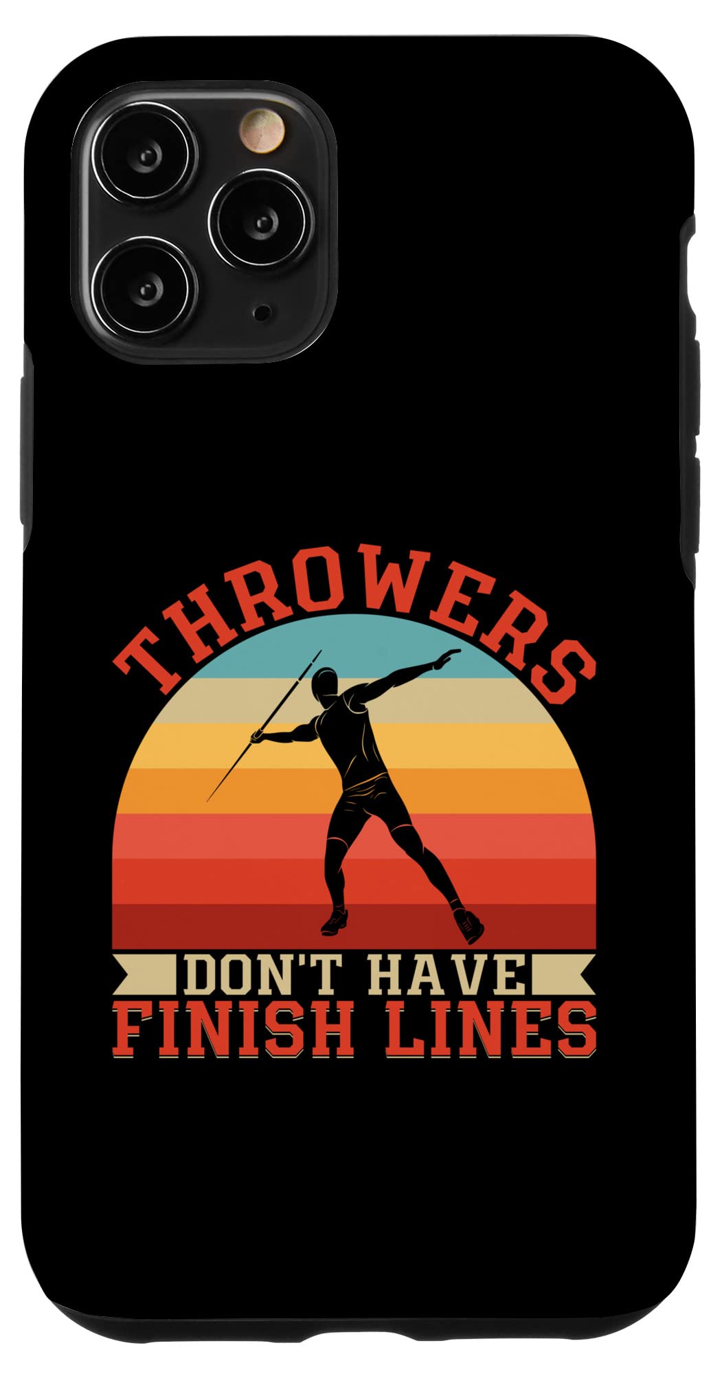iPhone 11 Pro Case - Durable Track & Field Javelin Design with Motivational Quote | Perfect for Athletes, Coaches & Sports Enthusiasts