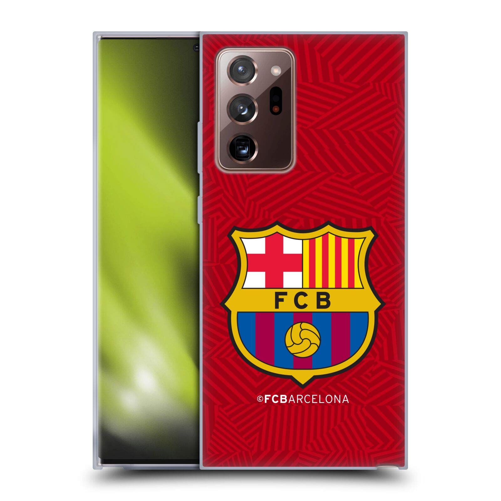 FC Barcelona Red Crest Soft Gel Case for Galaxy Note20 Ultra 5G – Officially Licensed by Head Case Designs – Perfect for Match Days & Everyday Protection