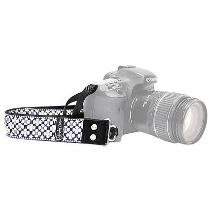 Fashionable Daisy Dot Blue Camera Strap for DSLR & Mirrorless Cameras - Perfect for Travel, Photography & Everyday Use