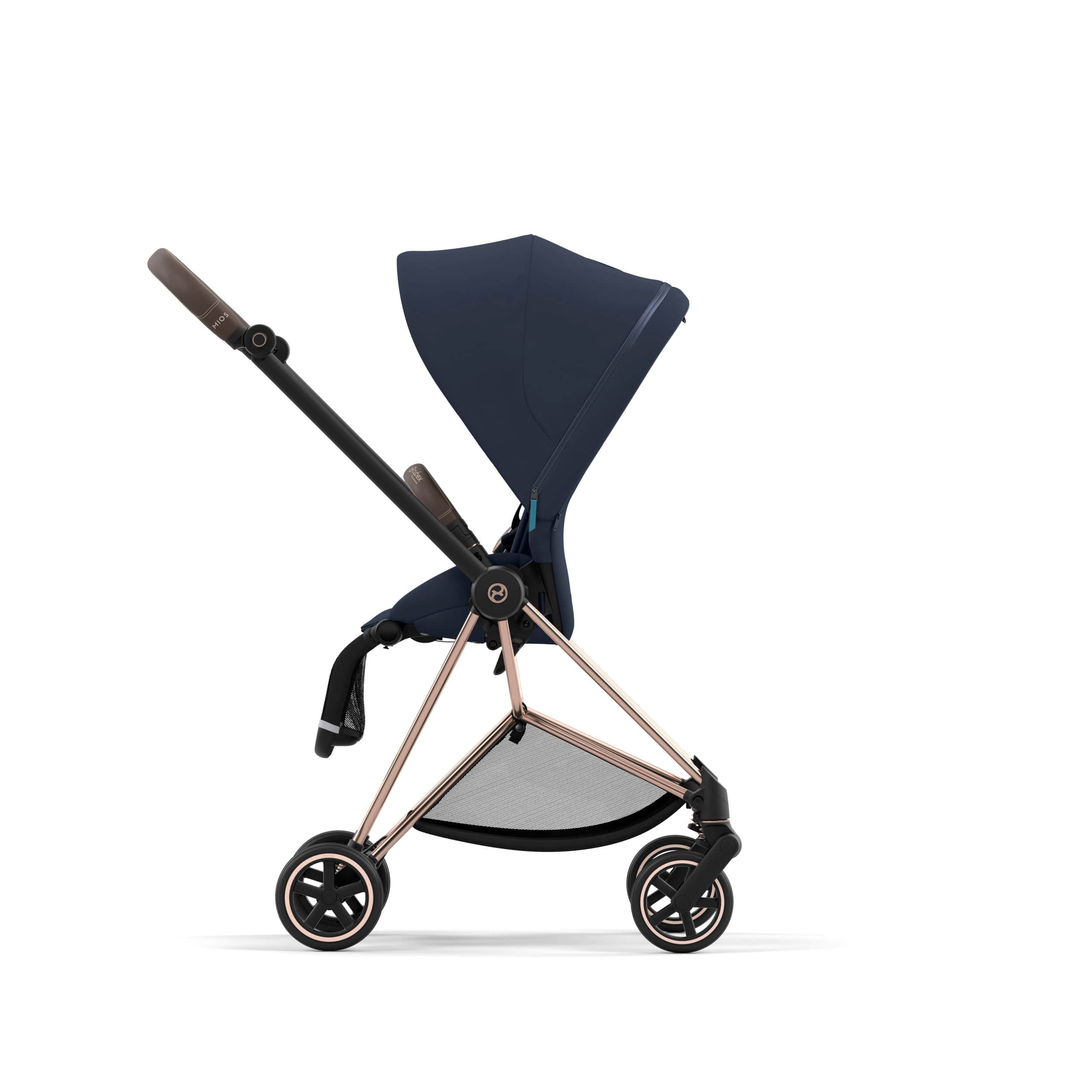 Cybex Mios 3 Complete Stroller - Rose Gold & Brown Luxury Baby Stroller with Reversible Seat | Perfect for Urban Travel, Shopping & Family Outings