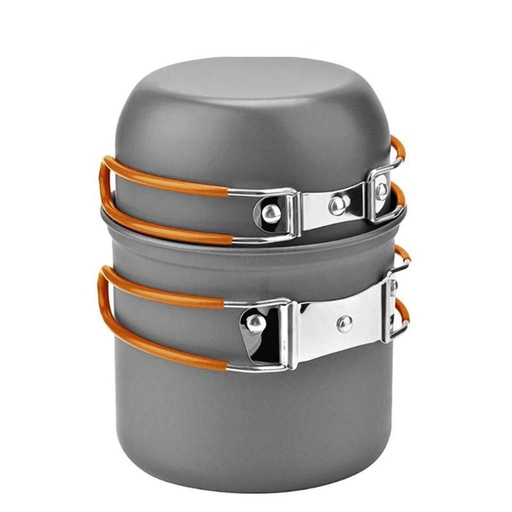 Portable Outdoor Camping Cookware Set - Lightweight Travel Tableware, Cooking Utensils, Pot & Pan for Hiking, Picnic & Backpacking | Perfect for Camping Trips & Outdoor Adventures (Color: A)