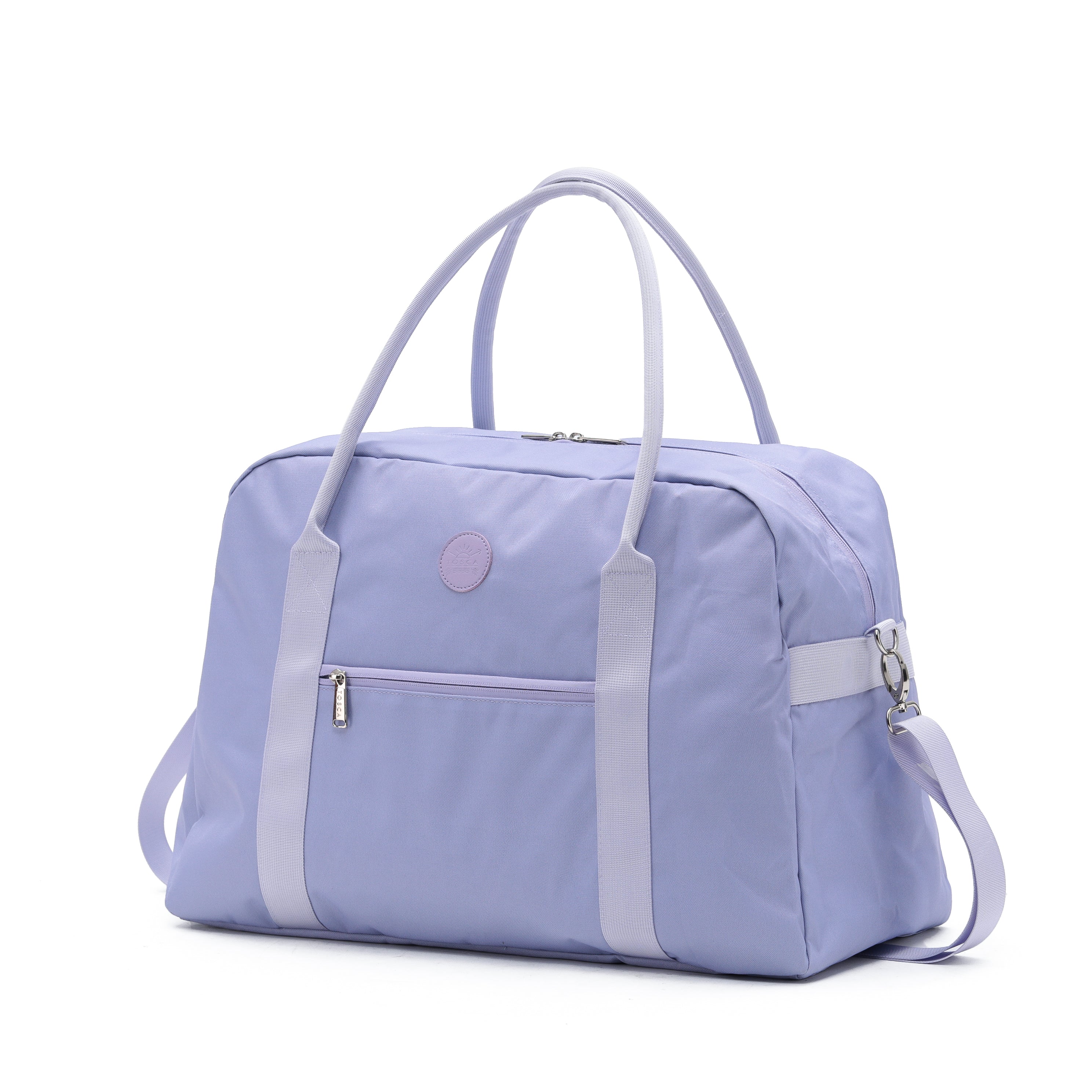 Tosca TCA935 Cabin Tote Bag in Lavender - Stylish Travel Carry-On for Women, Perfect for Airplane, Beach & Weekend Getaways