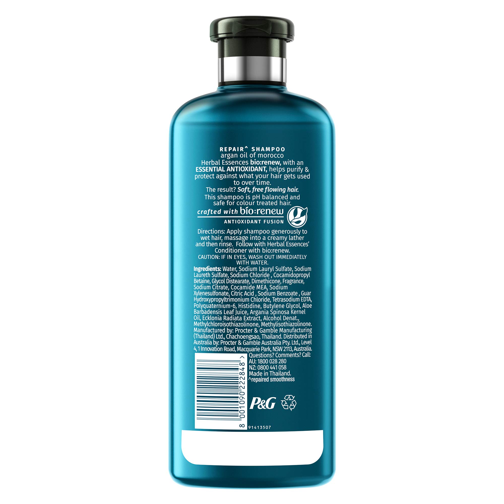 Herbal Essences Bio: Renew Coconut Milk Shampoo & Argan Oil of Morocco Shampoo Combo (400ml x 2) - Hydrating & Nourishing Hair Care for Dry & Damaged Hair - Perfect for Daily Use & Salon-Quality Results at Home