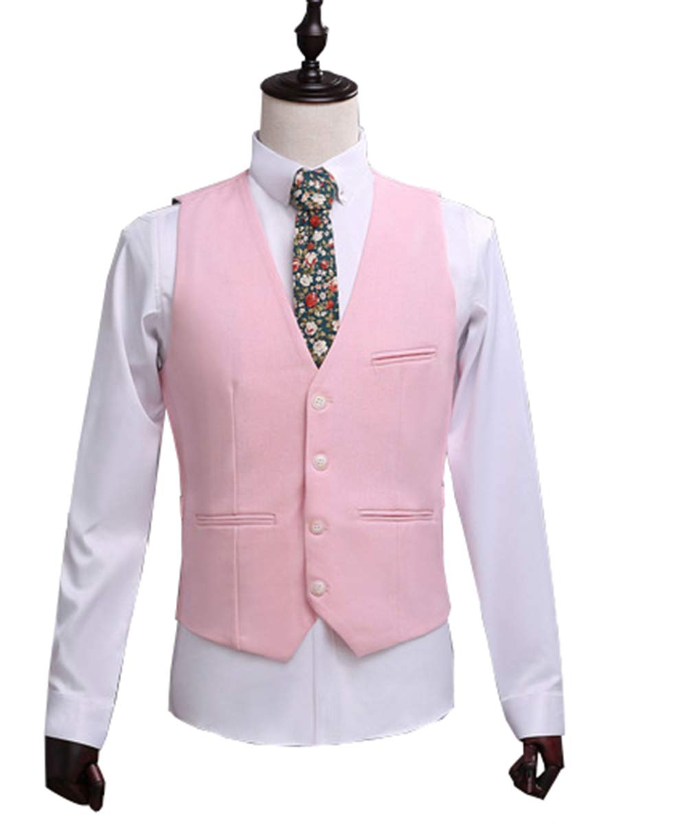 Men's Slim Fit Tuxedo Suit with Vest & Pants for Wedding & Formal Events