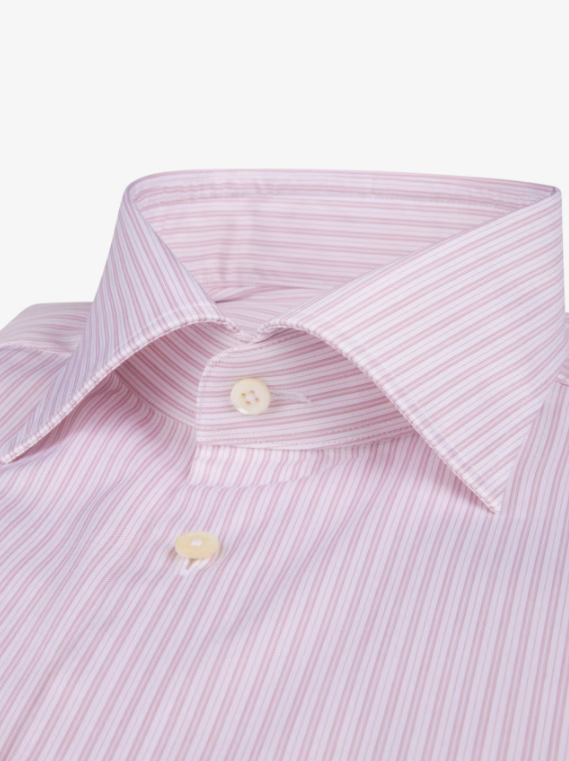 Stylish Pink Striped Dress Shirt for Men | Premium Cotton Formal Shirt | Perfect for Business Meetings, Weddings & Office Wear