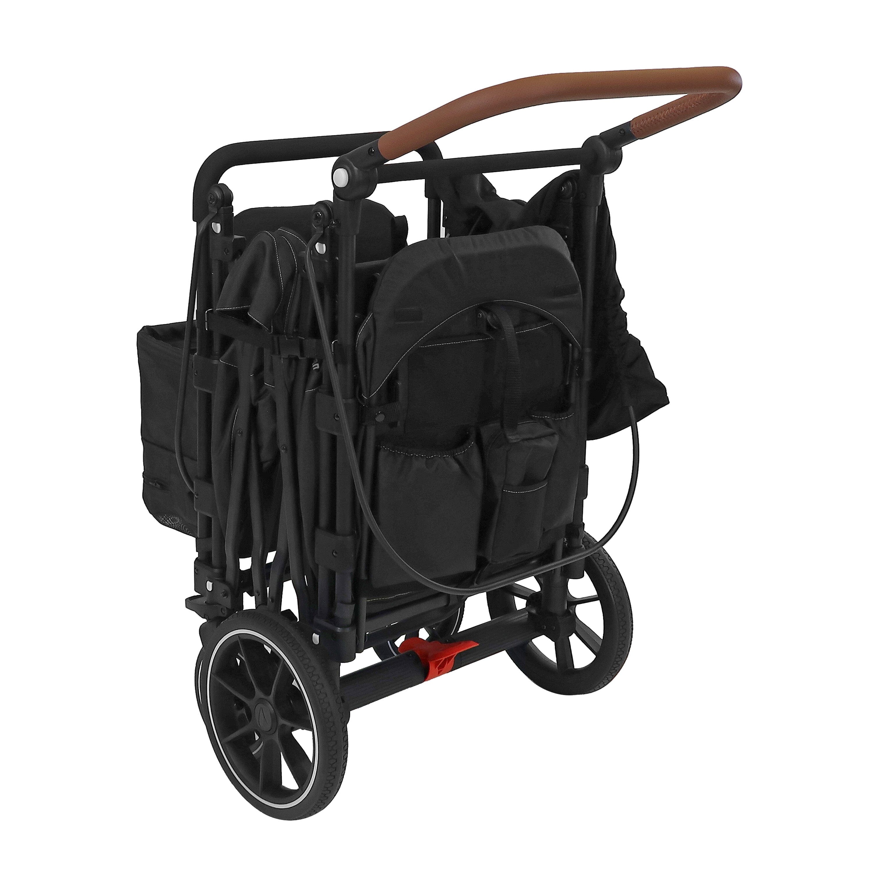 Larktale Caravan Stroller Wagon with Sun Canopy - Lightweight Foldable Baby Stroller for Outdoor Walks, Beach Trips, and Park Adventures