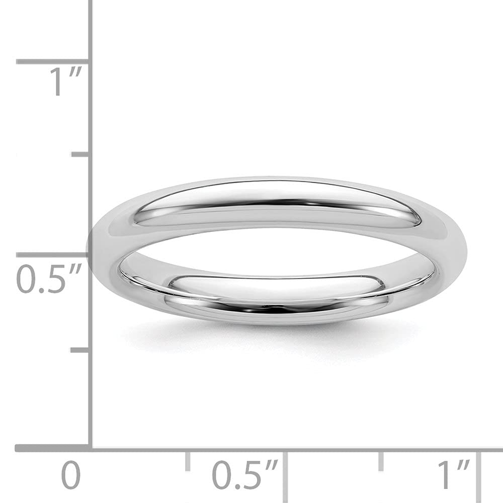 Diamond2Deal 925 Sterling Silver 3mm Wedding Band Ring for Women & Men - Perfect for Engagement, Anniversary & Everyday Wear