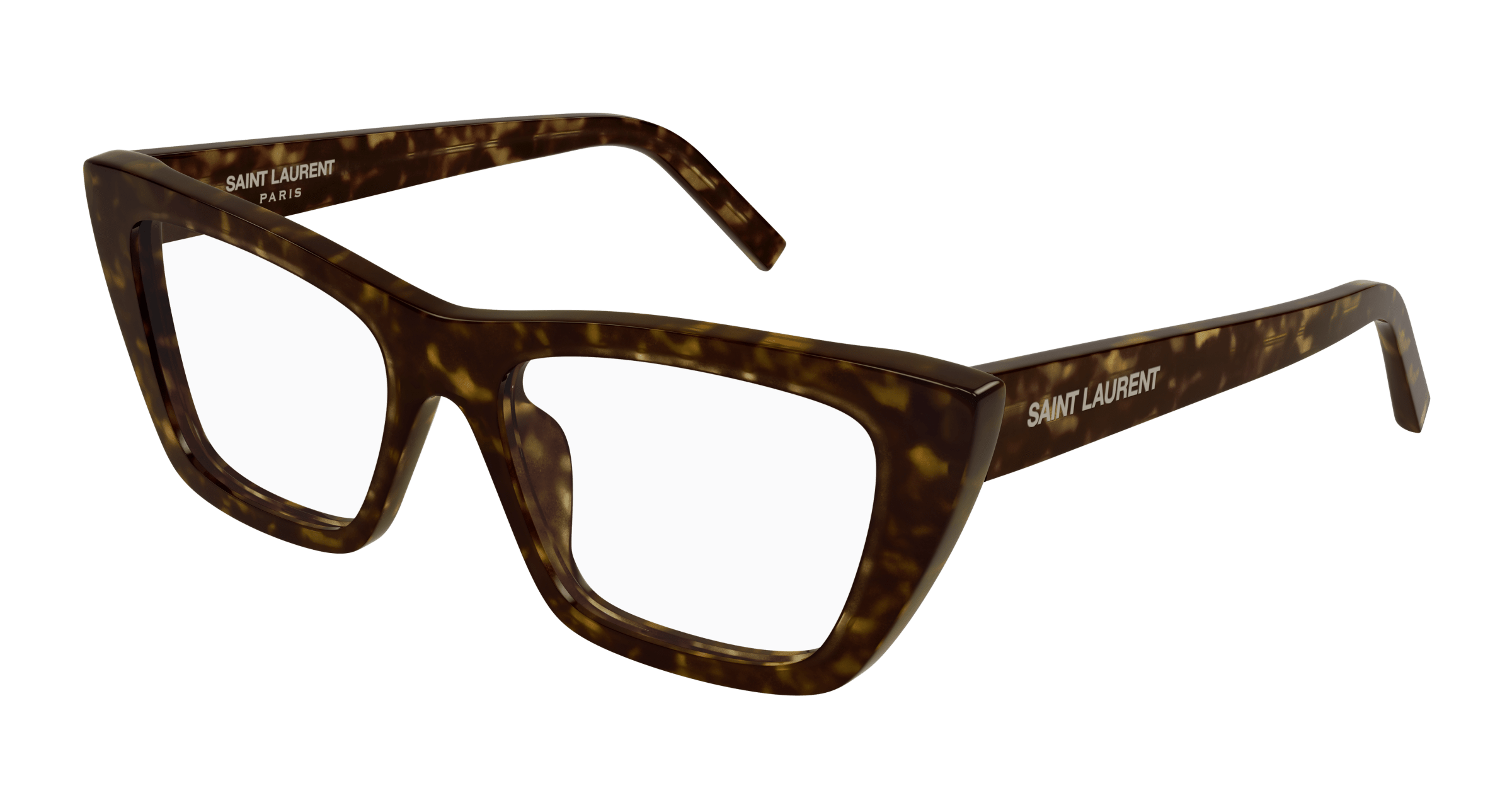 Saint Laurent SL276 Mica Cat Eye Eyeglasses Frames - Brown Tortoiseshell Acetate | Stylish Women's Designer Eyewear for Work & Everyday Wear