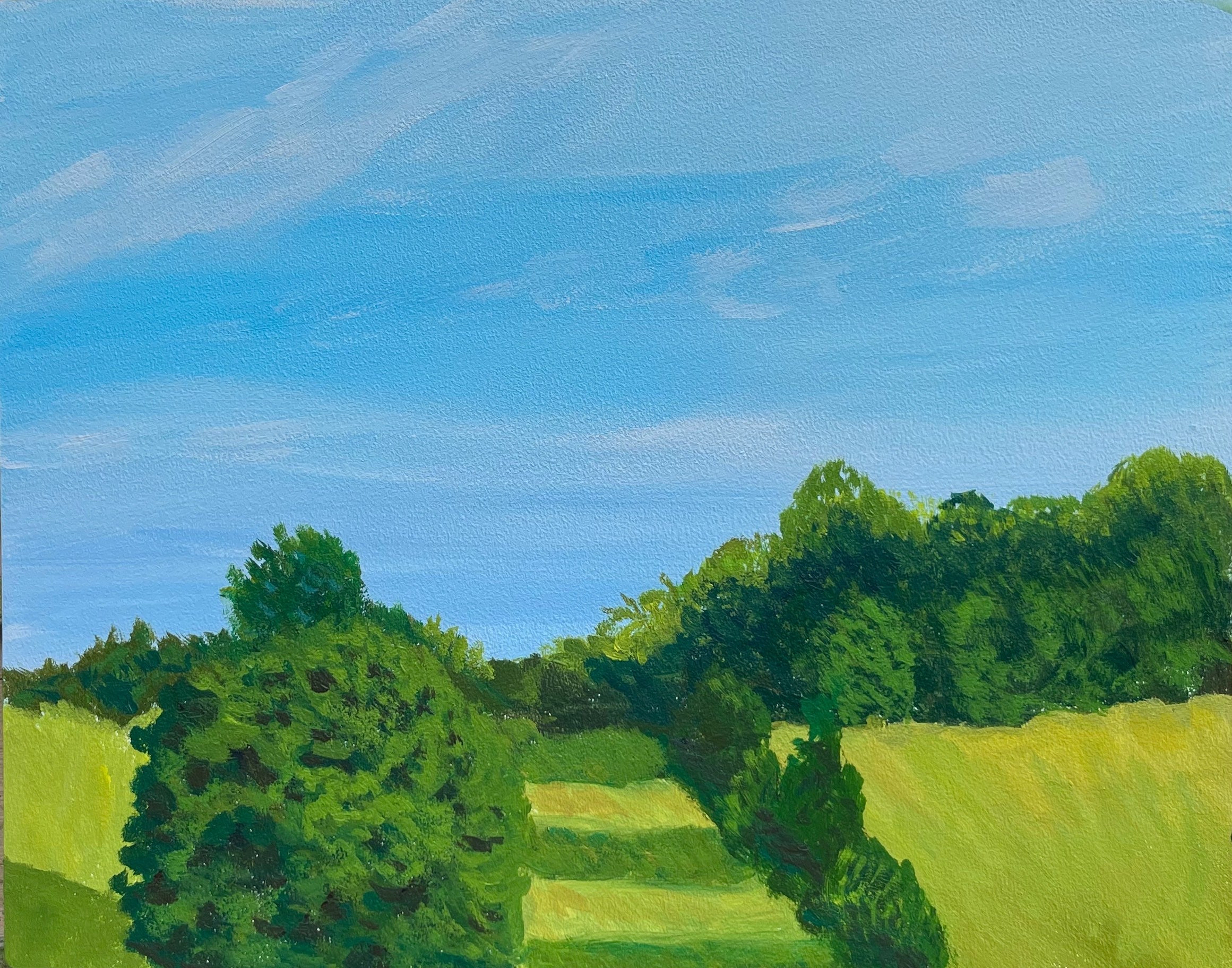 Mary Powers Holt: Far Away Woods, June - Vintage Landscape Art Print for Home & Office Decor - Perfect for Living Room, Bedroom, or Gift