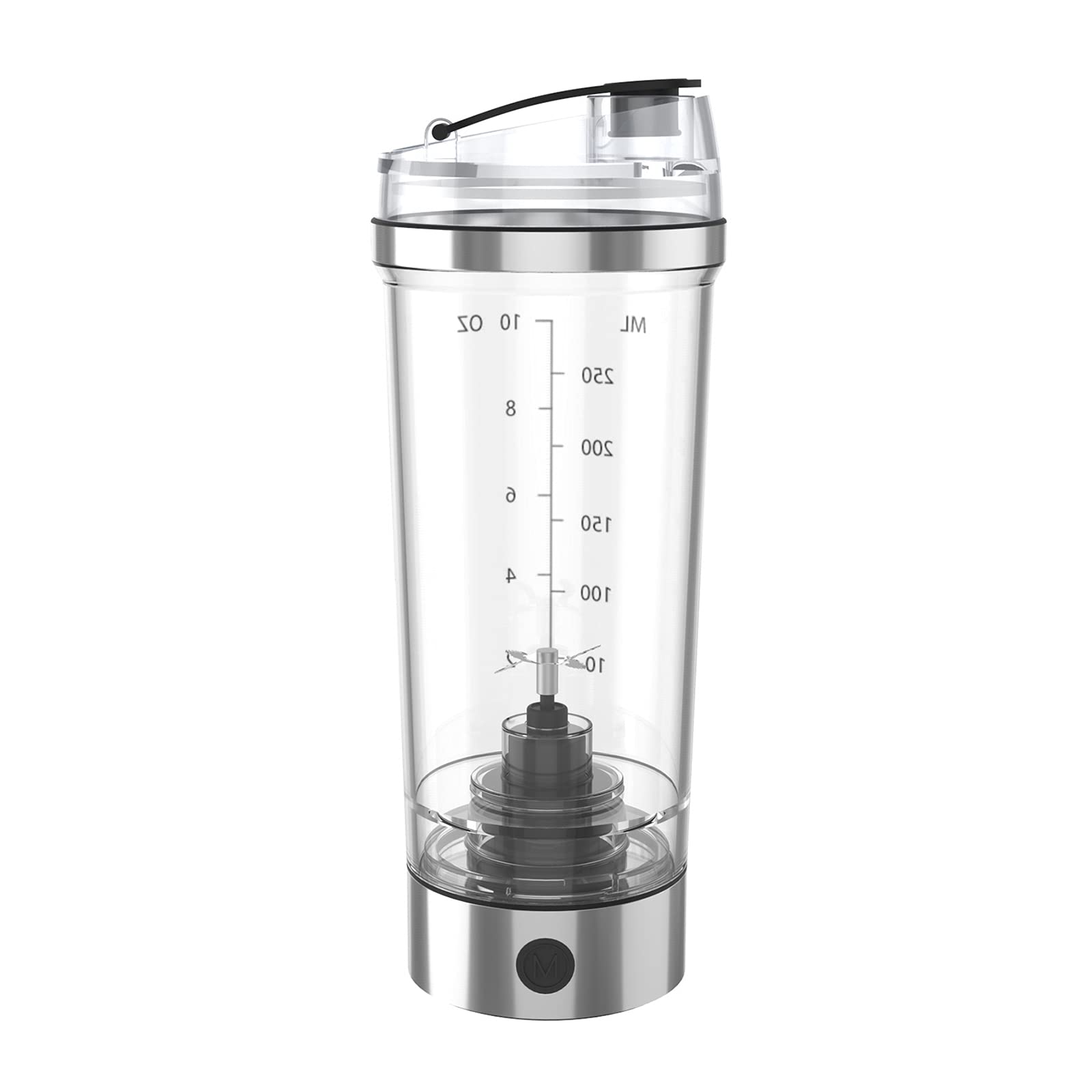 Yinuoday 250ml Portable Electric Shaker Bottle - USB Rechargeable Stainless Steel Protein Shaker Cup for Protein Powder, Coffee & Smoothies - Ideal for Gym, Fitness, Travel & Outdoor Activities