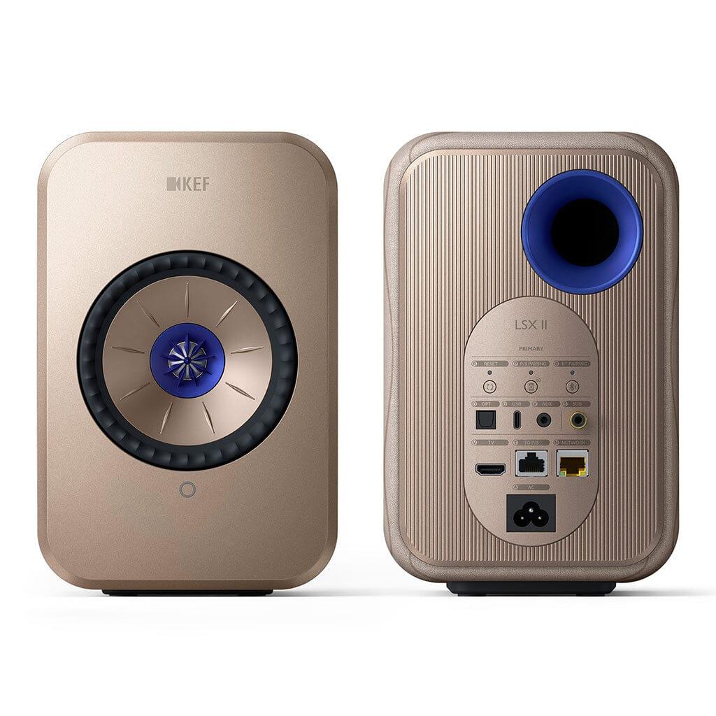 KEF LSX II Wireless Powered Bookshelf Speakers - Hi-Fi Audio System with Bluetooth & WiFi Connectivity for Home Theater, Music Streaming & Gaming Setup