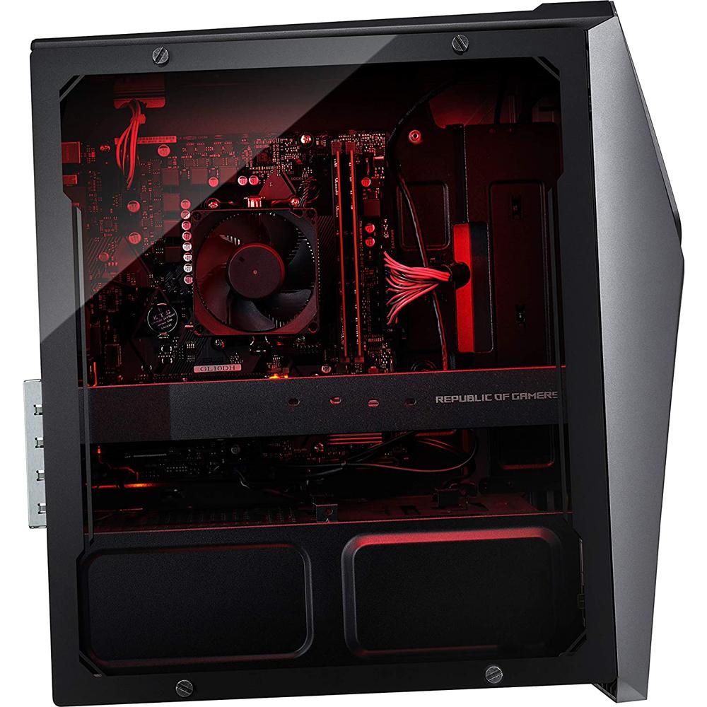 ASUS ROG GL10DH Gaming Desktop PC - AMD Ryzen 5 3400G Processor, 8GB RAM, 512GB SSD, Windows 10 | Powerful Gaming Computer for Esports, Streaming & Content Creation | Perfect for Home Office & Gaming Setup