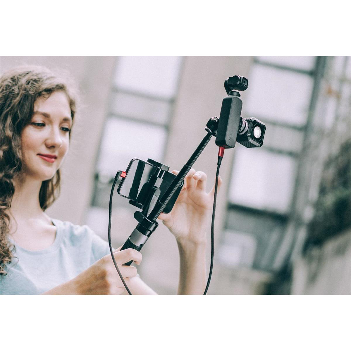 PGYTECH Action Camera Extension Pole Tripod Plus - Lightweight & Adjustable for GoPro, DJI, and Smartphones - Perfect for Vlogging, Travel, and Outdoor Adventures