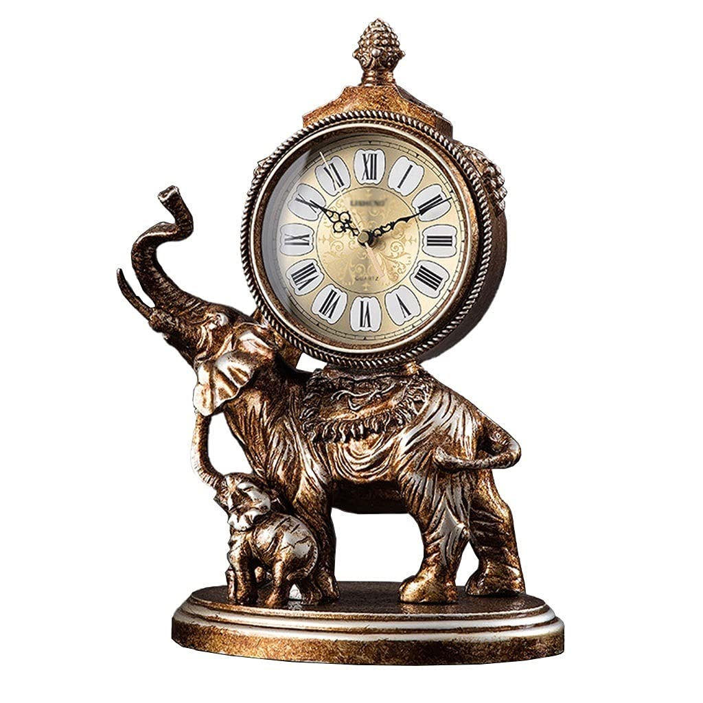 Vintage Elephant Shaped Desk Clock - 16.14