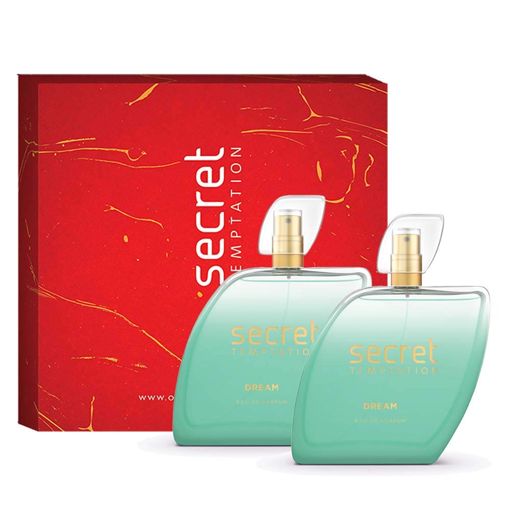 Secret Temptation Women's Perfume Gift Set - 2 x 50ml Dream Fragrance for Her | Romantic Date Night, Anniversary & Birthday Present