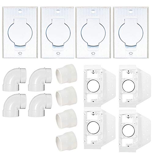 Imperium Central Vacuum Installation Kit with 4 Adaptors - Easy DIY Home Vacuum System Setup for Cleaner Floors & Carpets