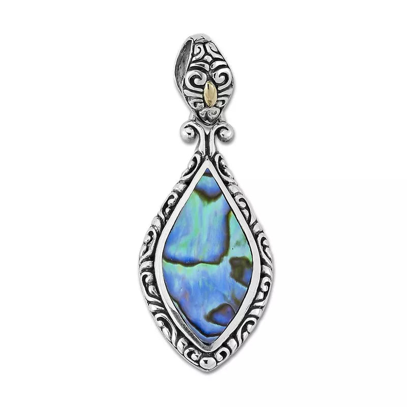 Banta Pendant Necklace with Genuine Paua Shell - Elegant Handmade Jewelry for Women | Perfect Gift for Birthday, Anniversary & Special Occasions