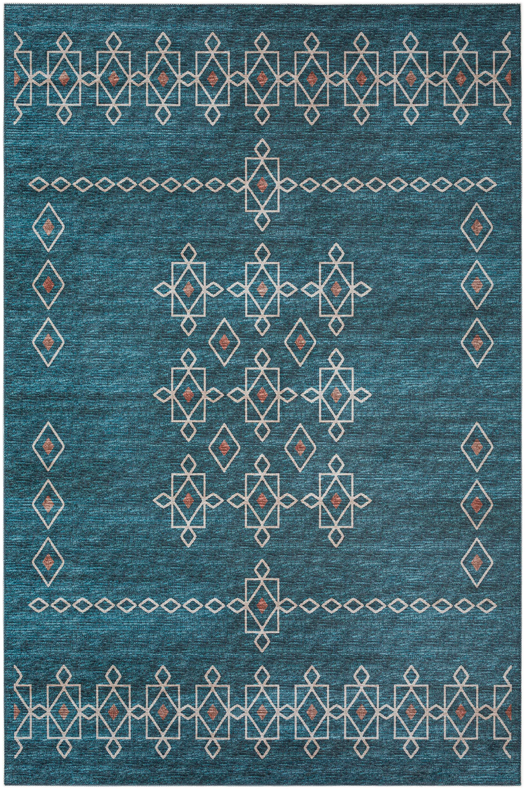 Addison Rugs Yuma AYU33 Blue 9' x 12' Area Rug - Soft Modern Boho Design for Living Room, Bedroom & Office Decor
