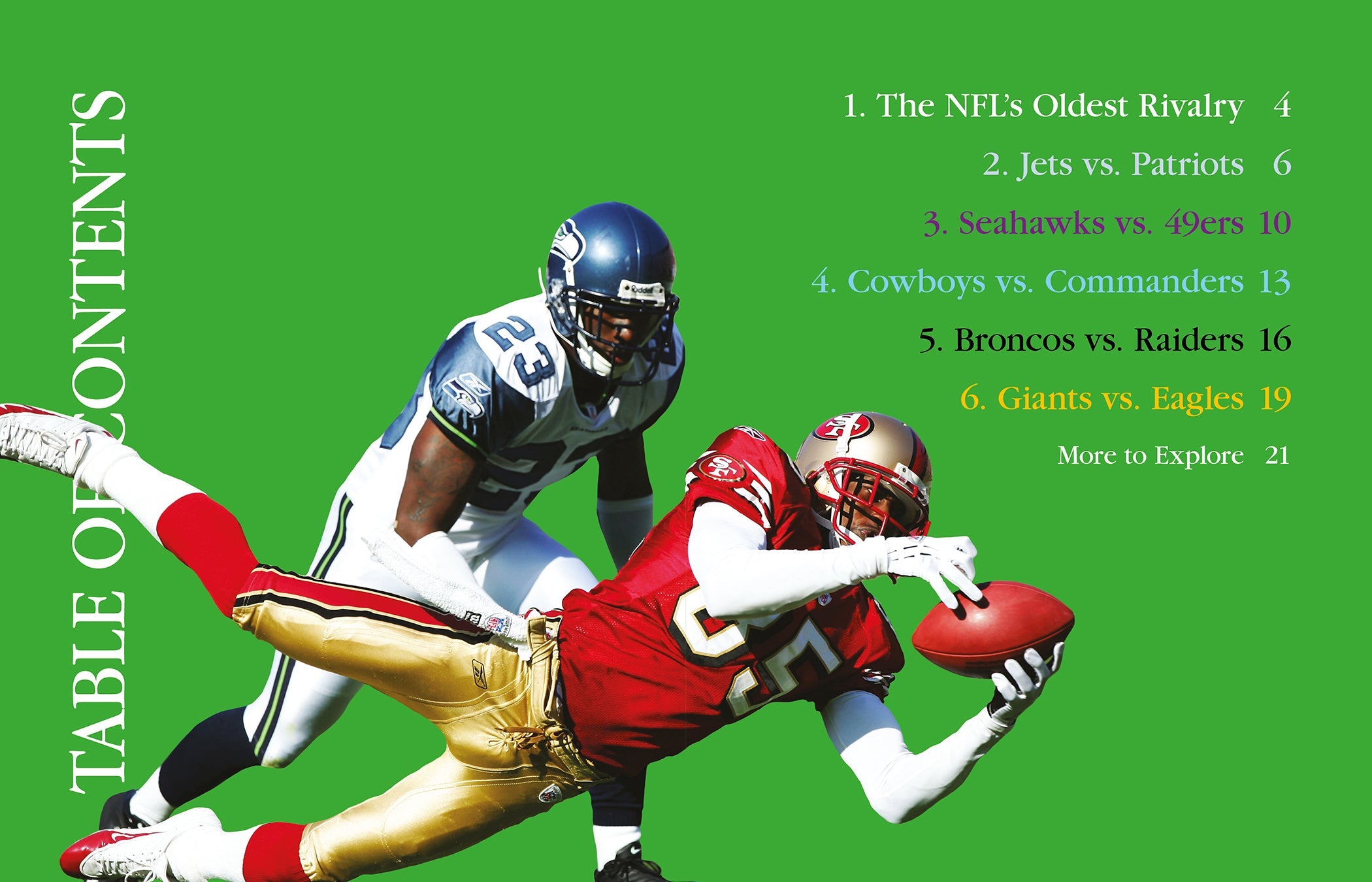 Top NFL Rivalries 2024 - Best Football Team Matchups & Historic Feuds | Perfect for Game Day Parties & Sports Fan Gifts