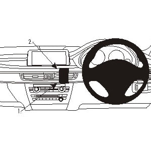 ClicOn No Holes Center Dash Mount for BMW X5 (2014-2018) & BMW X6 (2015-2019) - Universal Phone Holder for Safe Driving & GPS Navigation