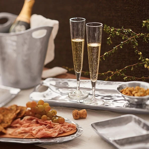 Premium Bellini Champagne Flutes Gift Set (2-Piece) - Elegant Glassware for Weddings, Anniversaries & Romantic Celebrations