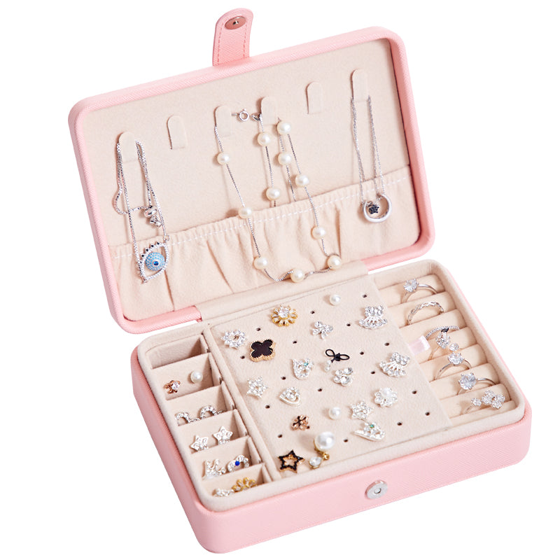 Multifunctional Jewelry Storage Box for Earrings, Rings & Necklaces - Perfect for Travel, Home Organization & Gift Giving
