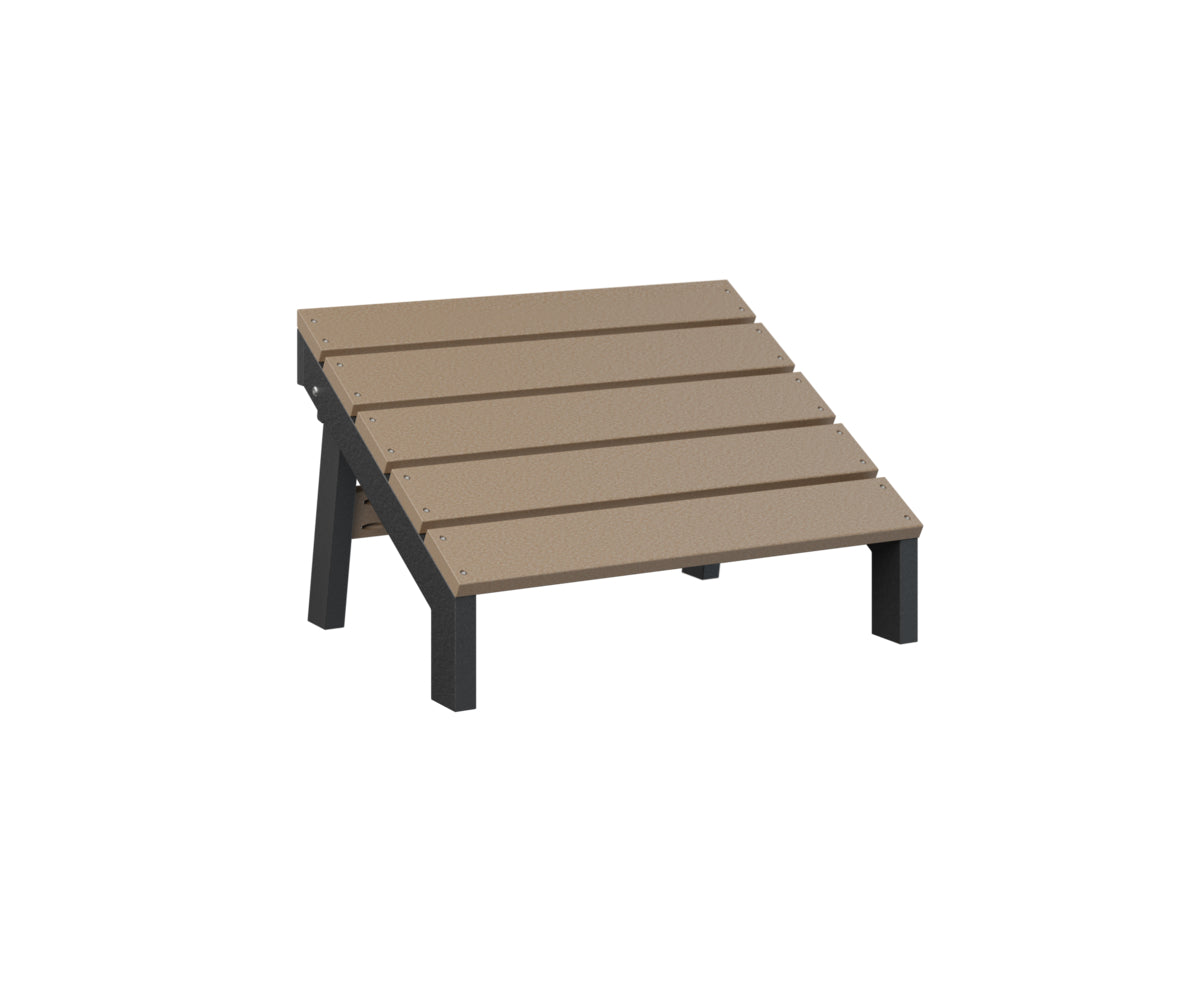 Berlin Gardens Mayhew Folding Adirondack Footstool - Outdoor Patio Furniture with Comfortable Footrest for Deck, Garden, Poolside Relaxation