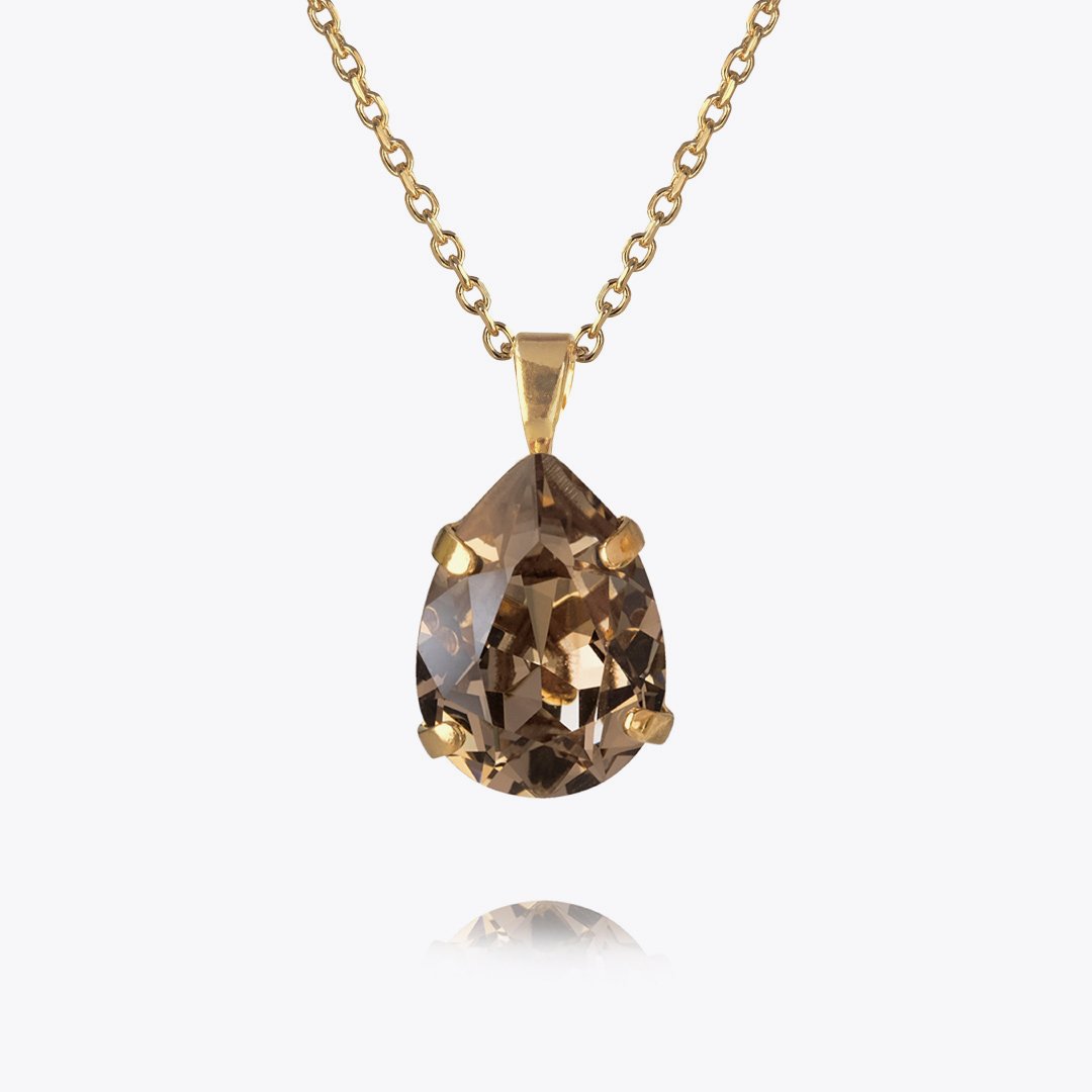 Mini Drop Necklace in Greige - Elegant Dainty Pendant for Women | Perfect for Everyday Wear, Date Nights & Special Occasions