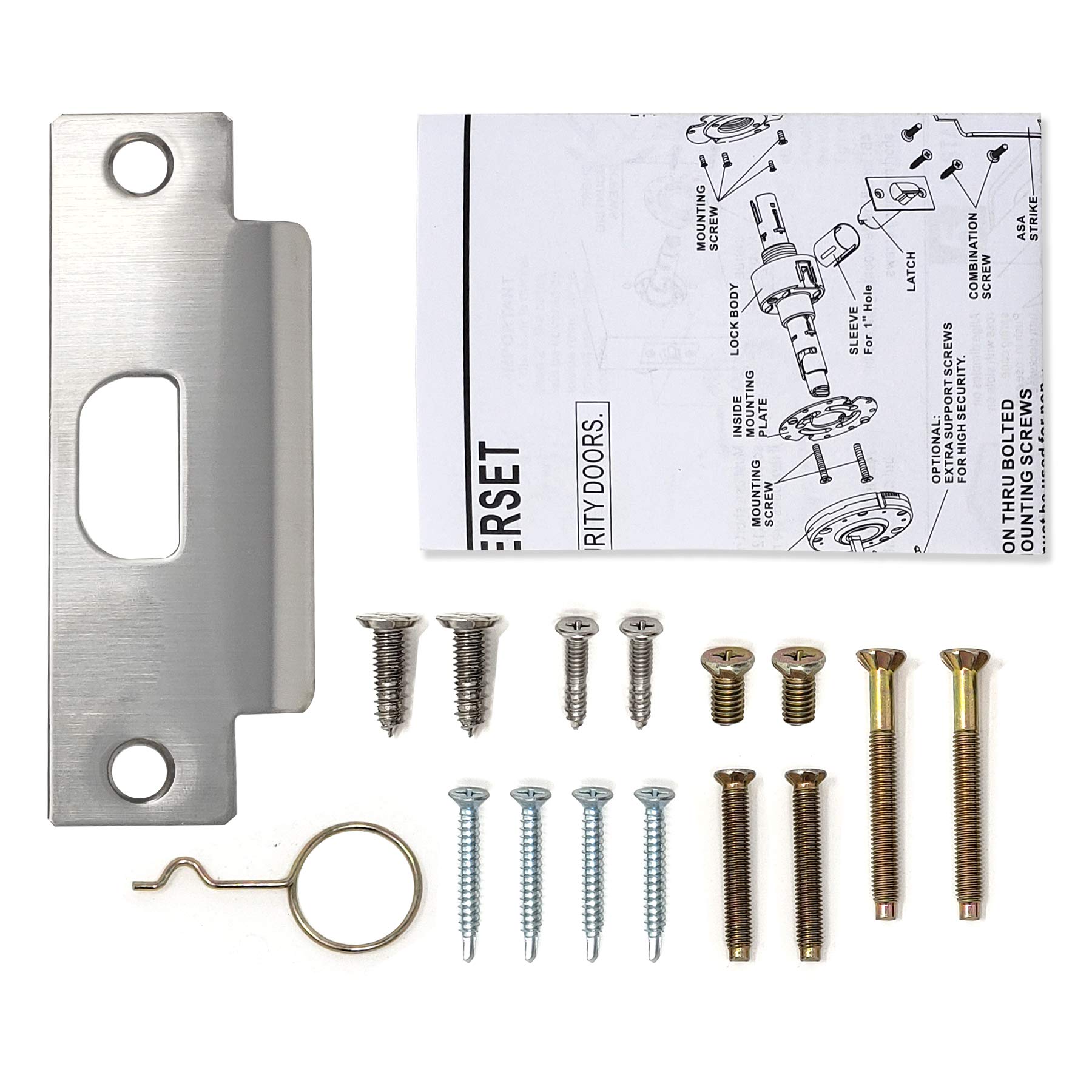 MiLocks Grade 2 Lever Commercial Style Cylindrical Industrial Duty Door Lock (Passage Function, Oil-Rubbed Bronze Finish) - Ideal for Office Buildings, Retail Stores & Industrial Facilities