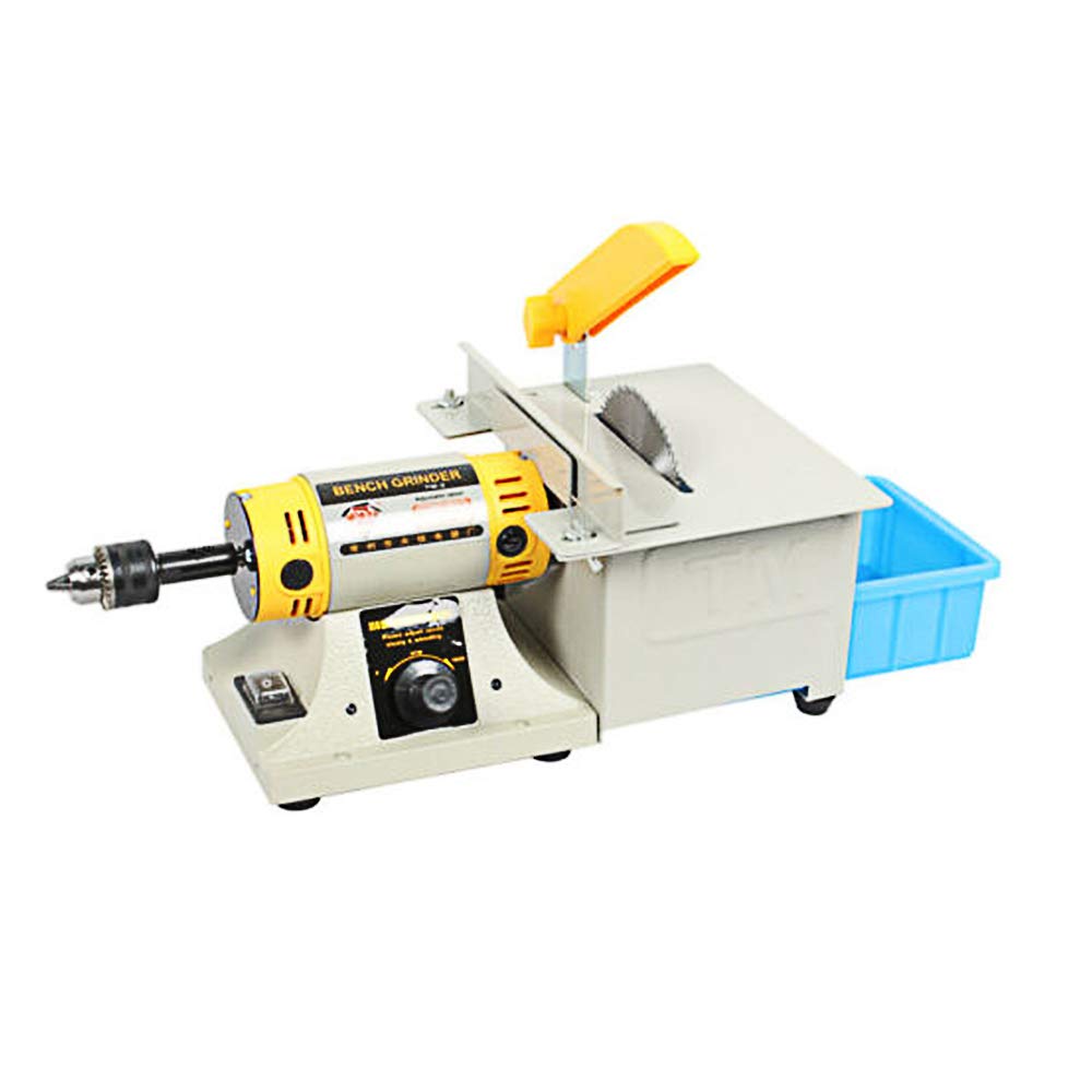 110V Jewelry Rock Polishing Buffer Bench Lathe & Polisher Machine Tool Kit - Multifunction Grinder TM-2 for DIY Jewelry Making, Gemstone Polishing & Metal Crafting - Perfect for Jewelers, Hobbyists & Craft Enthusiasts